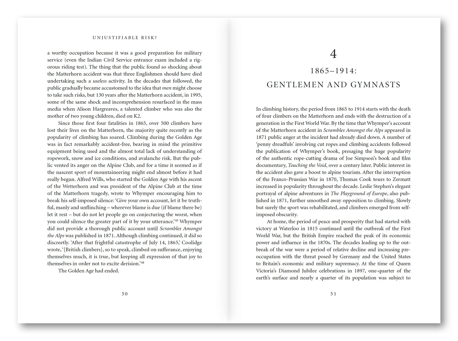 Unjustifiable Risk? The Story of British climbing | Cicerone Press