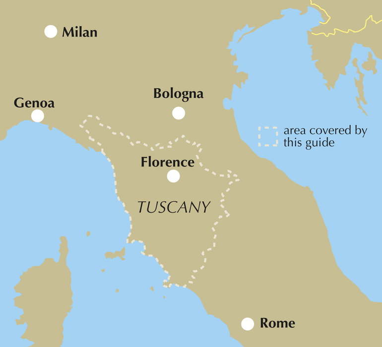 Walking in Tuscany - Location Map