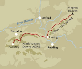 The Ridgeway National Trail - Location Map