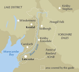 The Lune Valley and Howgills - Location Map
