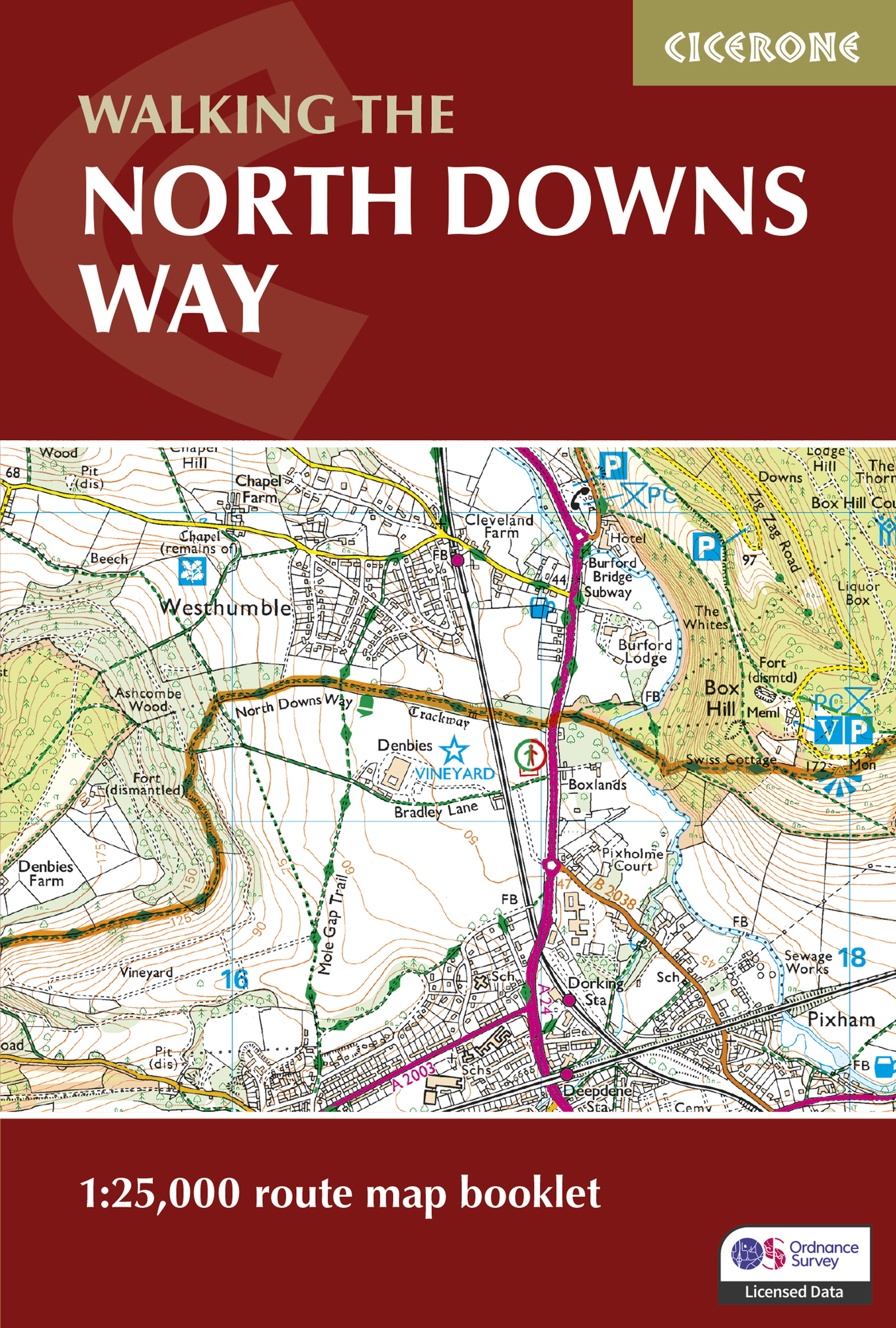North Downs Way Map Booklet - Front Cover