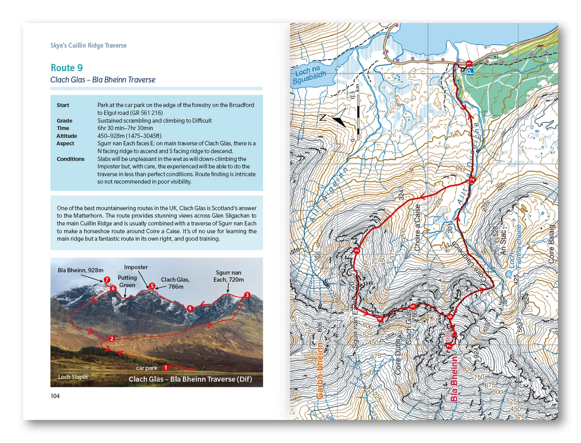 Cuillinne Ridge Map Cuillin Ridge Traverse Guidebook – Isle of Skye | Cicerone Press