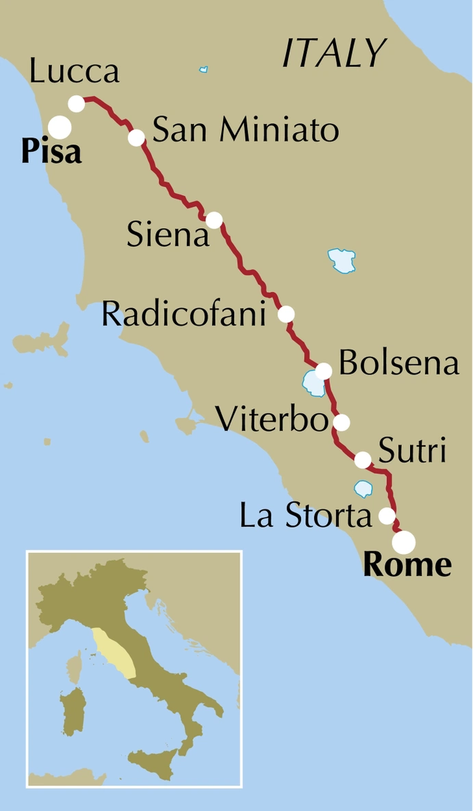 Fermaca Route Via Francigena Part 3 | Lucca to Rome | Pilgrim… | Cicerone Press