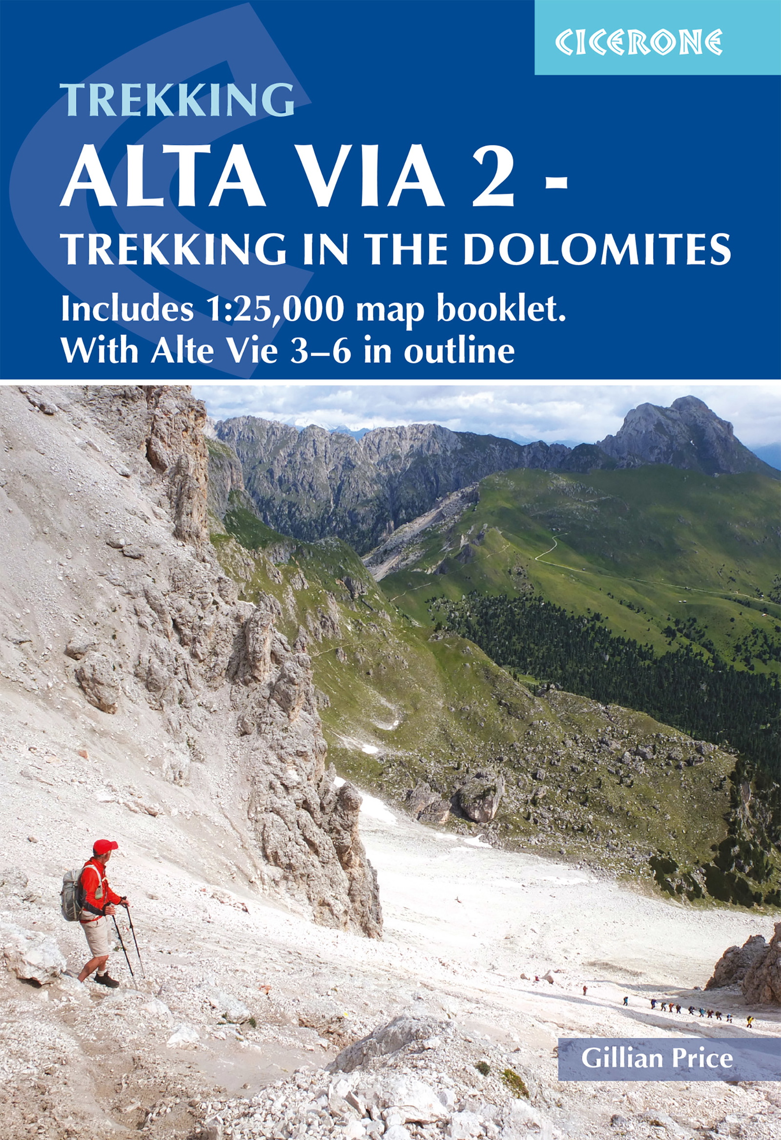 Alta Via 2 - Trekking in the Dolomites - Front Cover