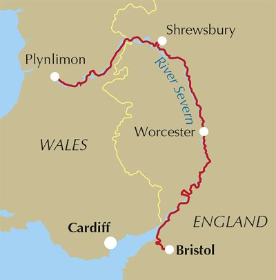 Walking the Severn Way - Location Map