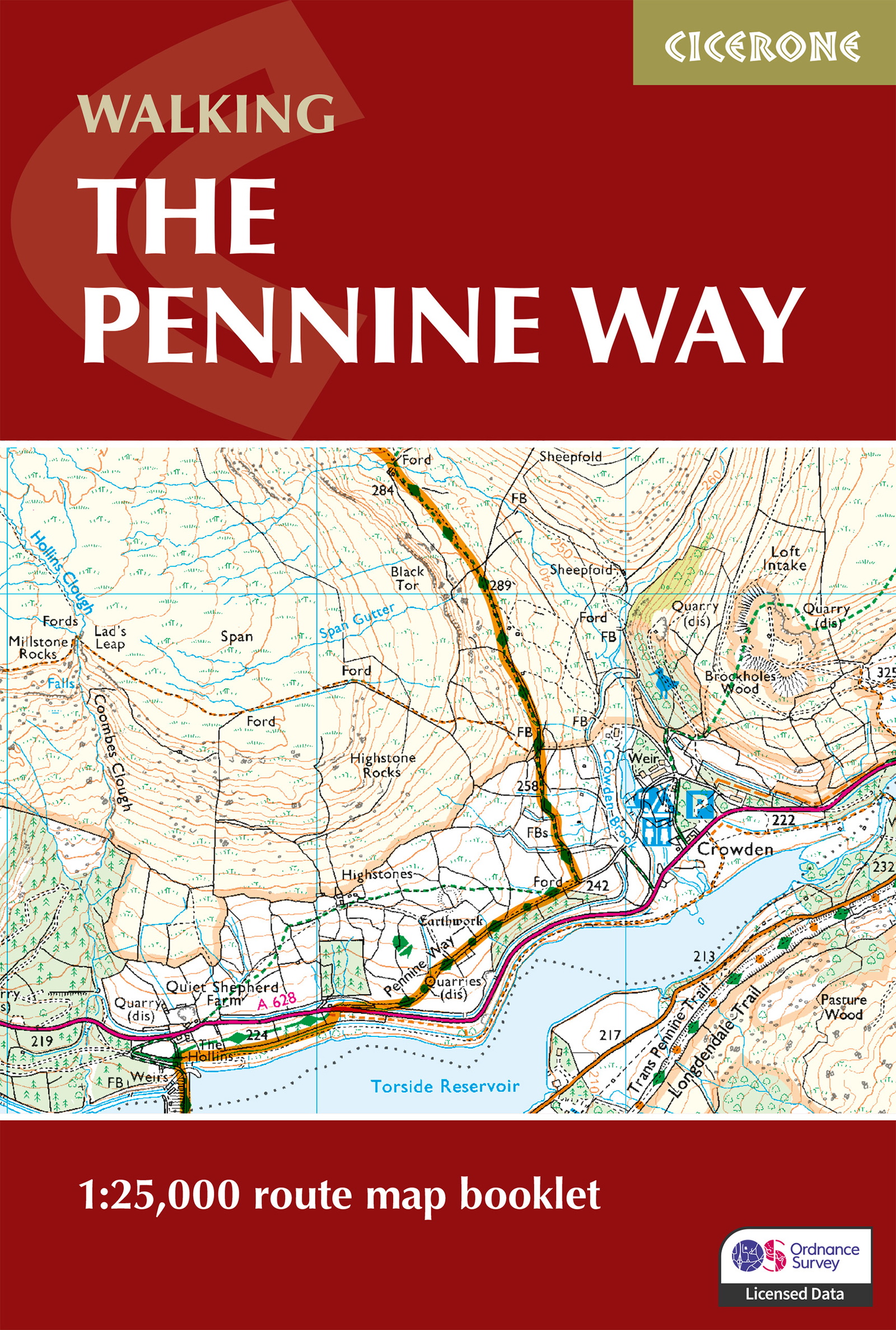 Walking the Pennine Way Map Booklet - Front Cover