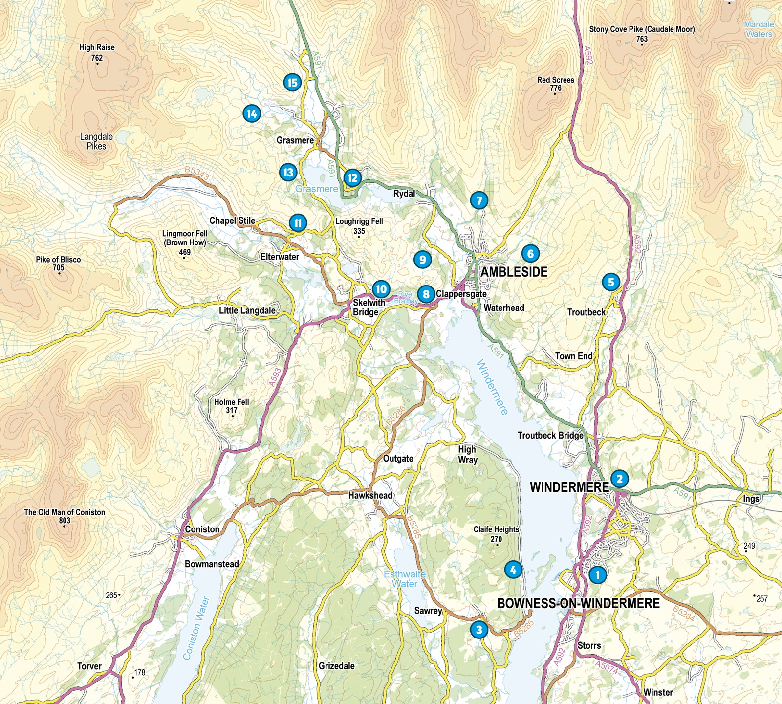 15 Short Walks in the Lake District | Windermere,… | Cicerone Press