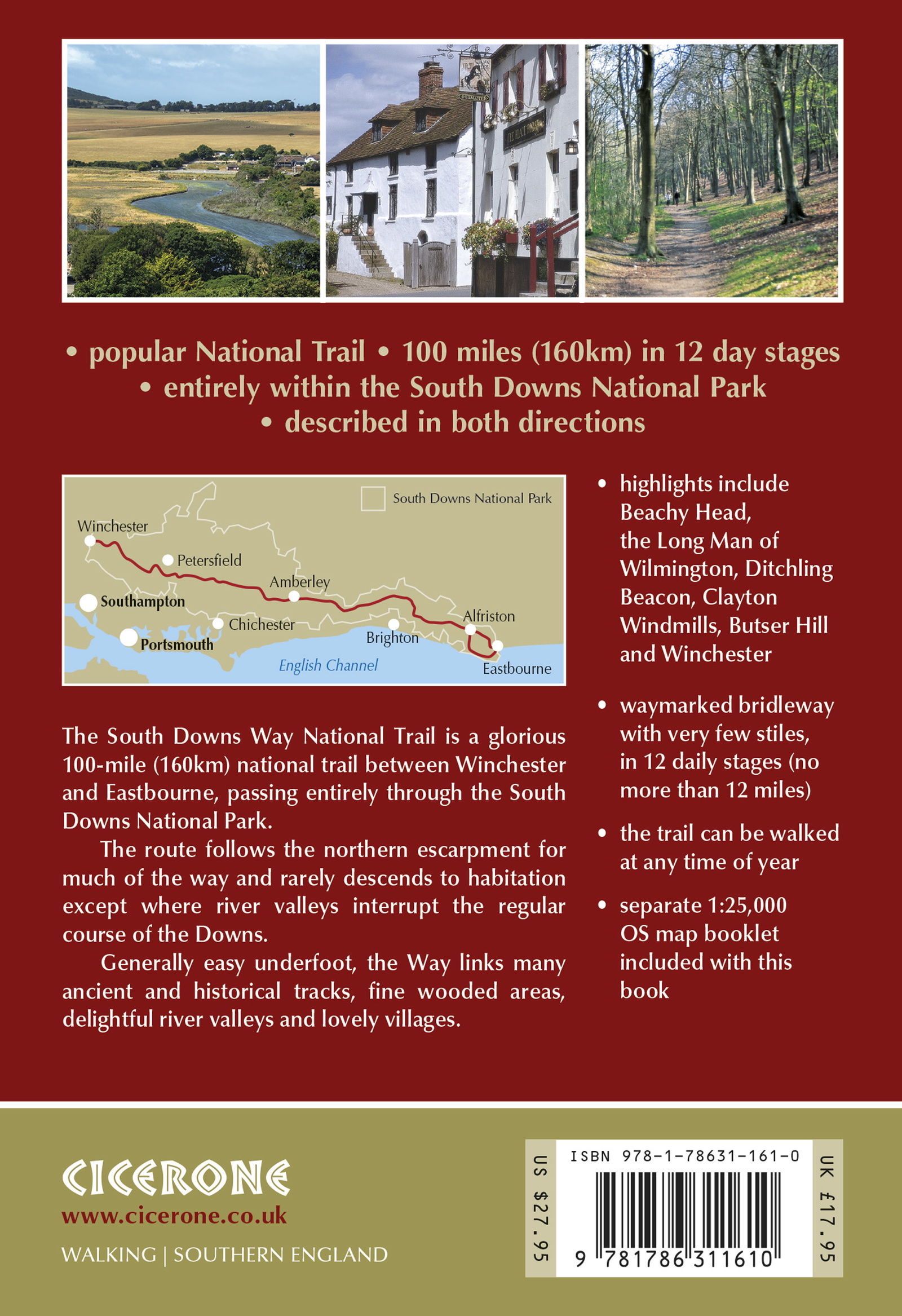 South Downs Way | National Trail Guidebook | OS maps | Cicerone Press