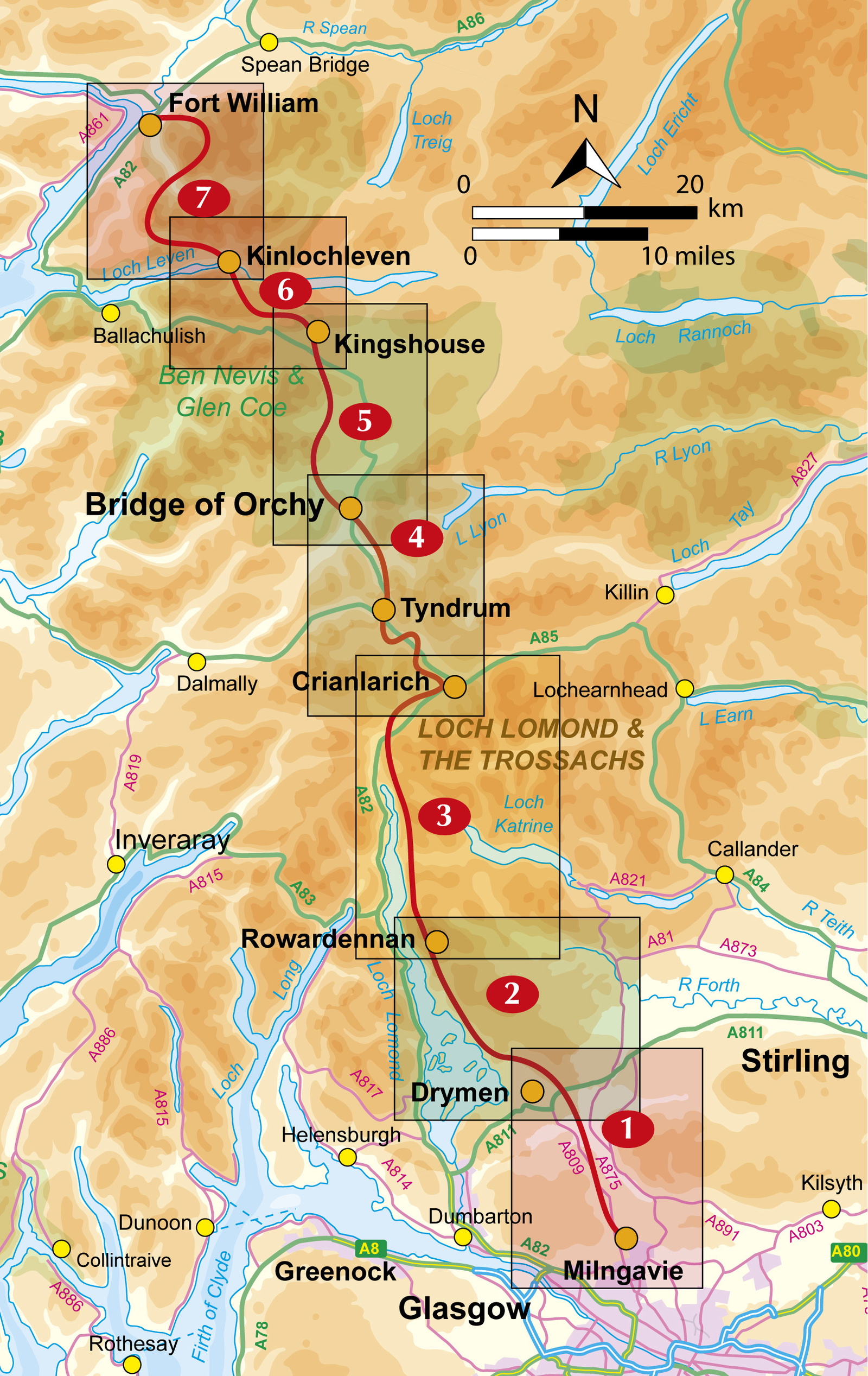 West Highland Way Map Booklet | 1:25,000 OS Mapping | Cicerone Press