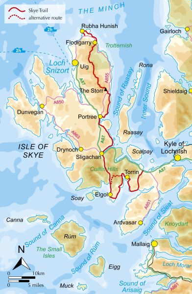 The Skye Trail - Overview Map
