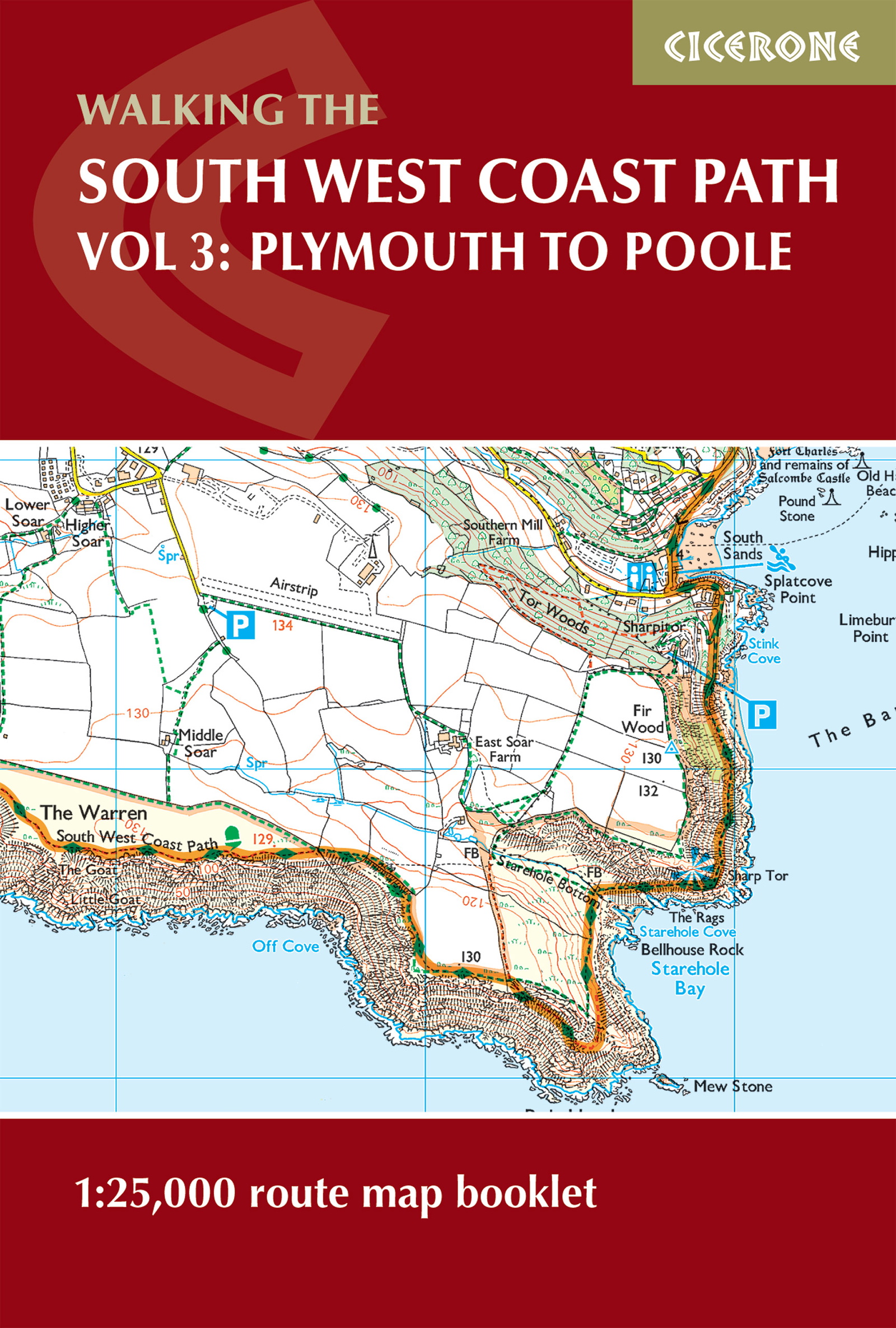 South West Coast Path Map Booklet - Vol 3: Plymouth to Poole - Front Cover