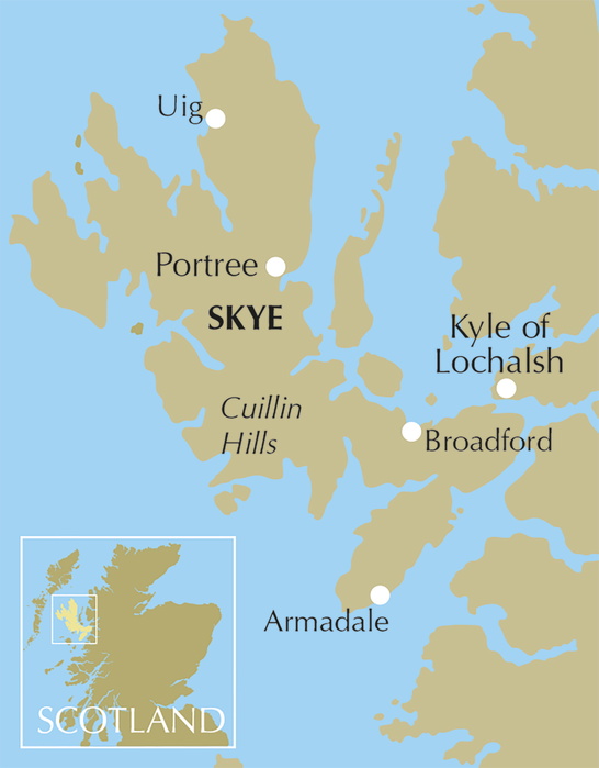 Skye Munros - Location Map