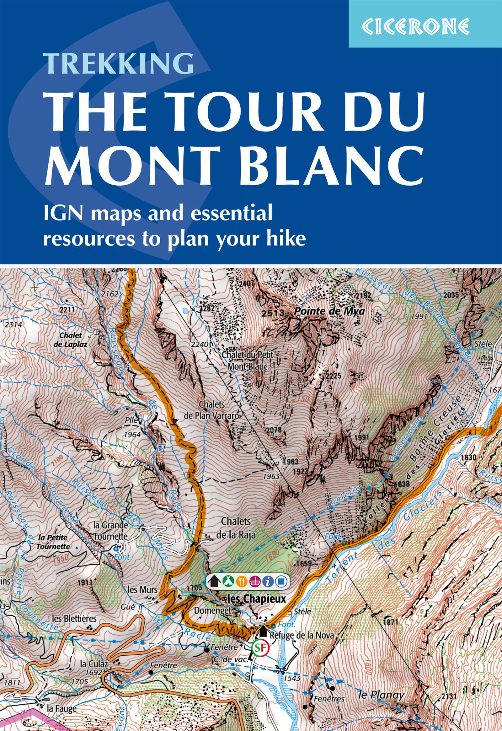 Tour du Mont Blanc Map Booklet - Front Cover
