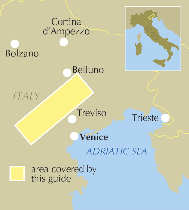 Walking in the Prosecco Hills - Location Map