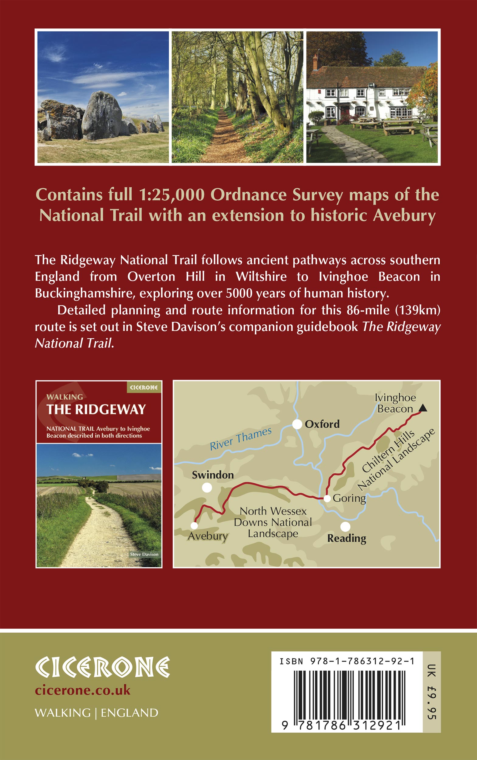 Ridgeway National Trail | 1:25,000 OS Map Booklet |… | Cicerone Press