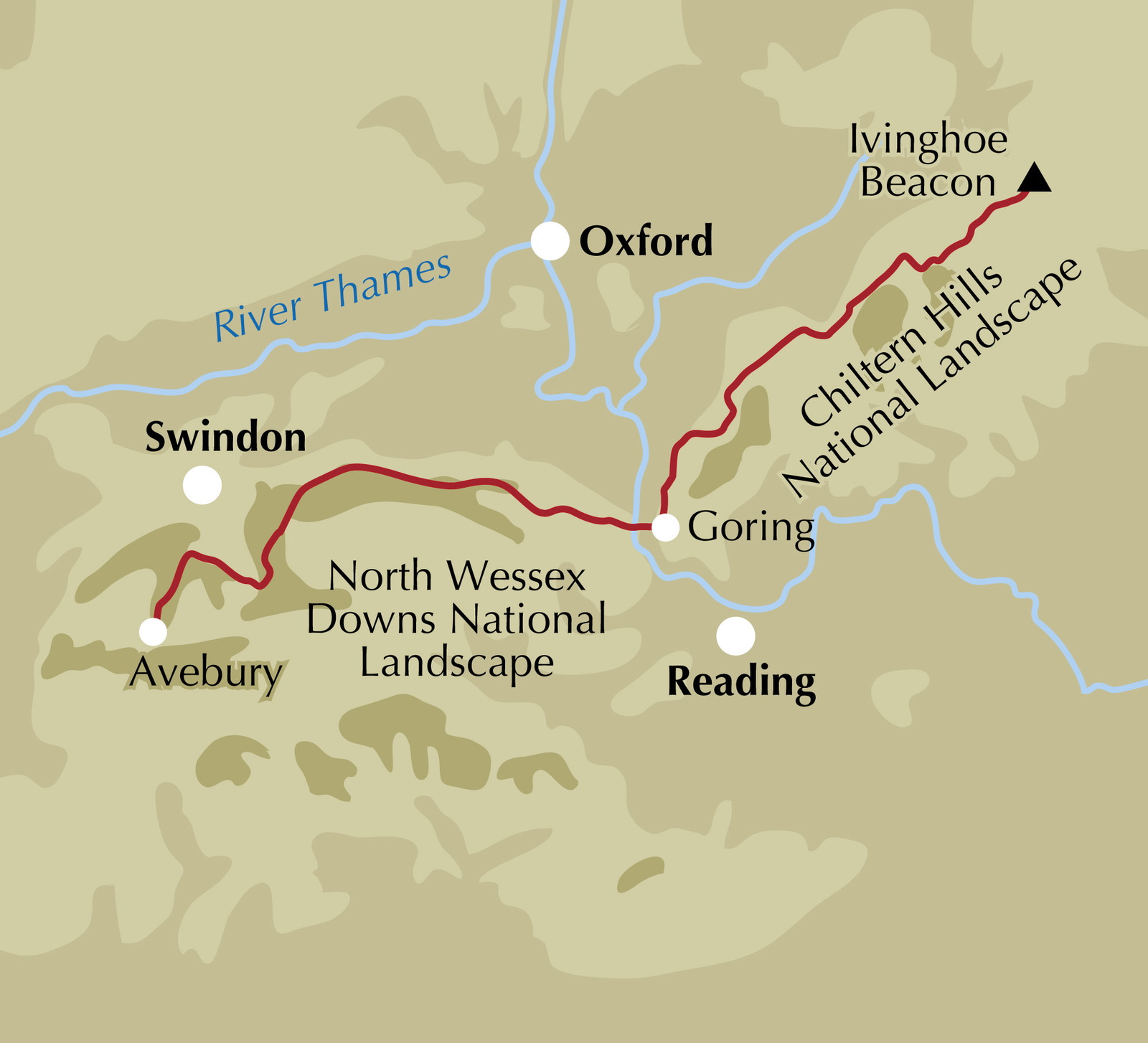 Ridgeway National Trail | 1:25,000 OS Map Booklet |… | Cicerone Press