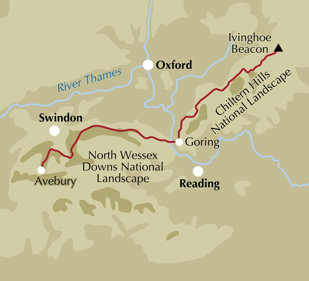 Complete Ridgeway Map Ridgeway National Trail | 1:25,000 OS Map Booklet |… | Cicerone Press