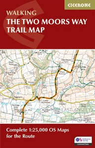 The Two Moors Way Trail Map The Two Moors Way Trail Map - Front Cover