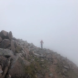 We Used Poles To Help Us On The Long Climbs