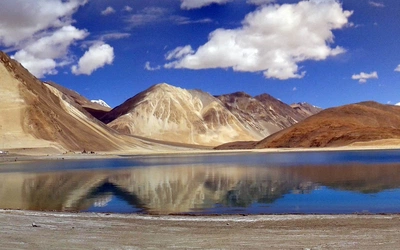 15 Pangong Lake Panorama Made Of 15 A And 15 B