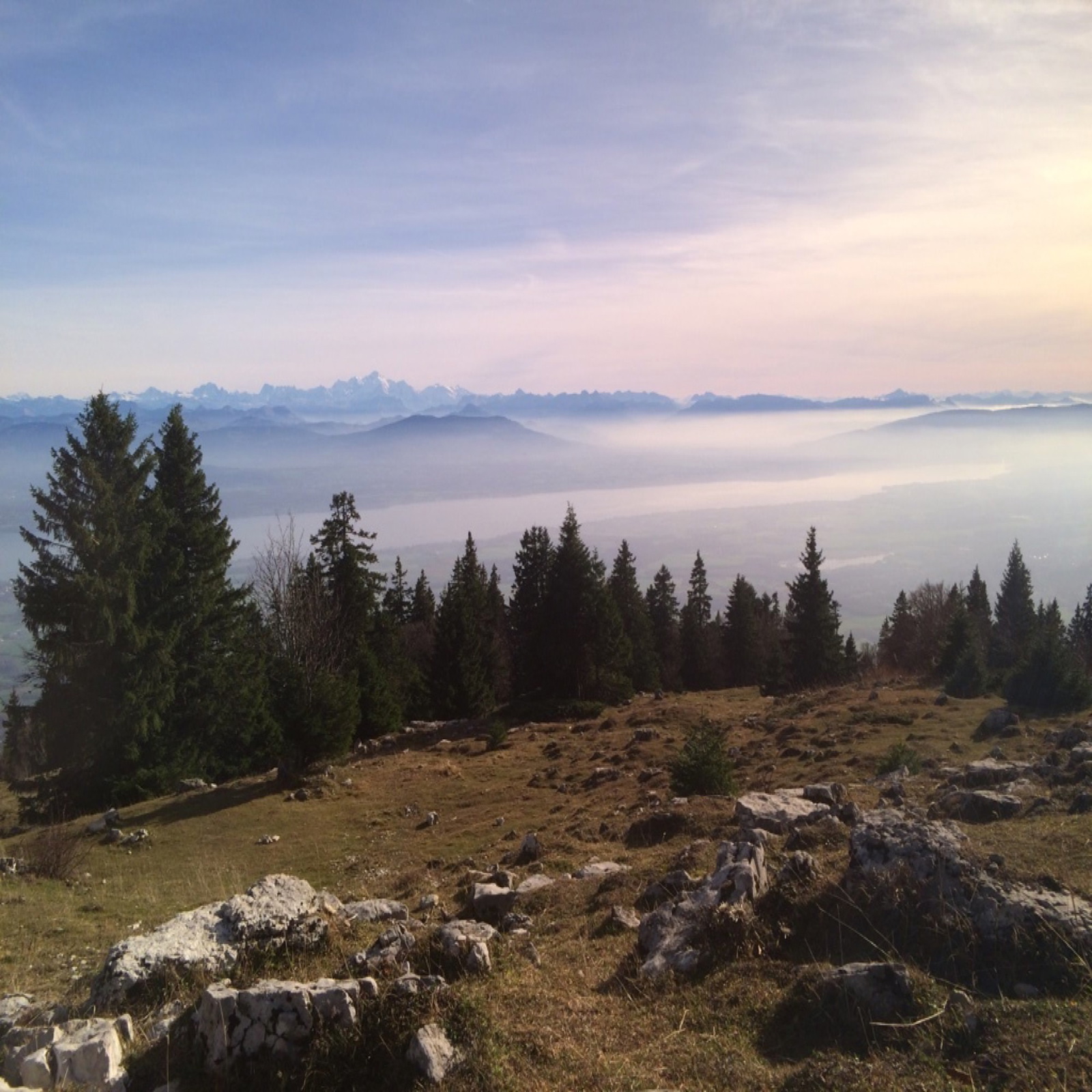 004 The southern Jura overlooking Mont Blanc, from the ‘Balcon des Alpes’ (Stages 12 and 13)