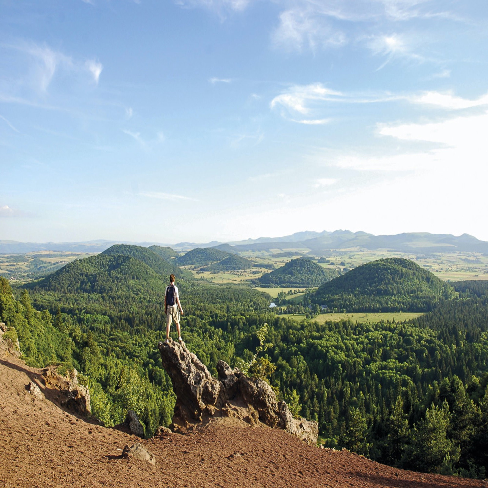 The volcanic landscape of Puy de la Vache