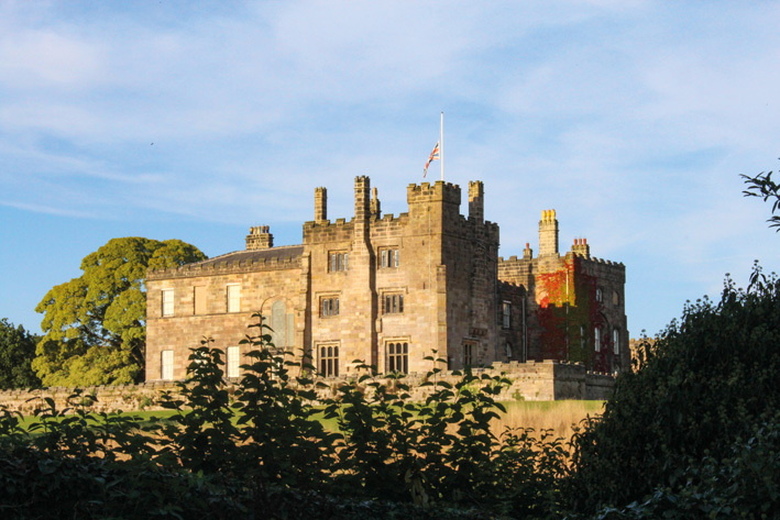 Ripley Castle seen from the route