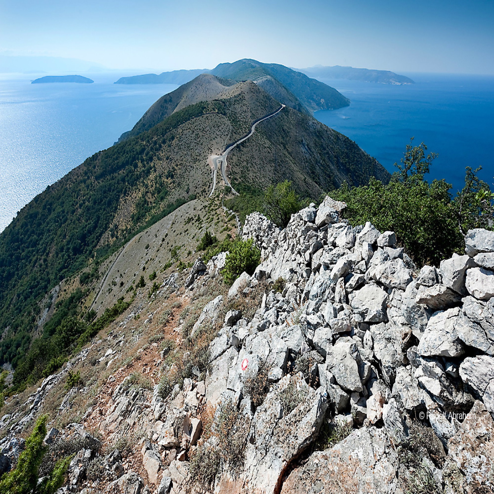 View south from the hiking trail to Sis, near Beli, on the island of Cres, Croatia © Rudolf Abraham