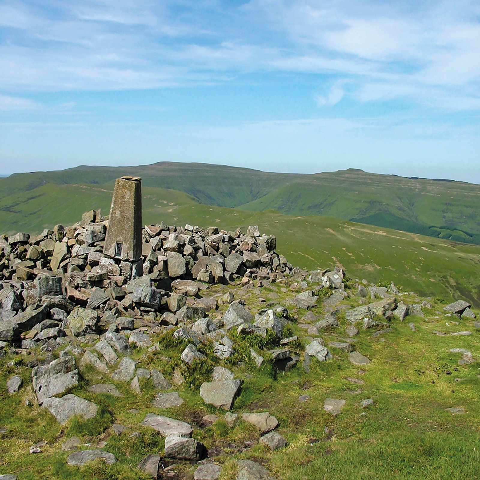 Waun Fach and Pen y Gadair Fawr from Pen Allt-mawr summit (Stage 5)