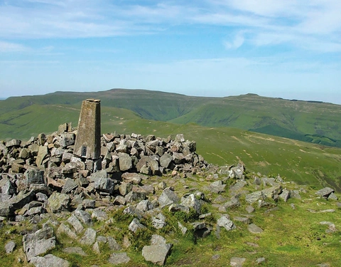 Waun Fach and Pen y Gadair Fawr from Pen Allt-mawr summit (Stage 5)