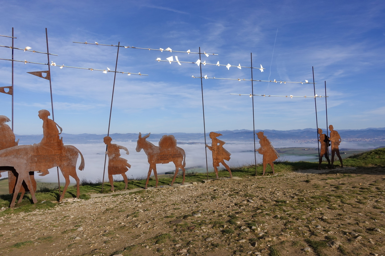 1 Pilgrim monument on Alto del Perdon