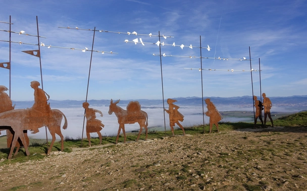 1 Pilgrim monument on Alto del Perdon