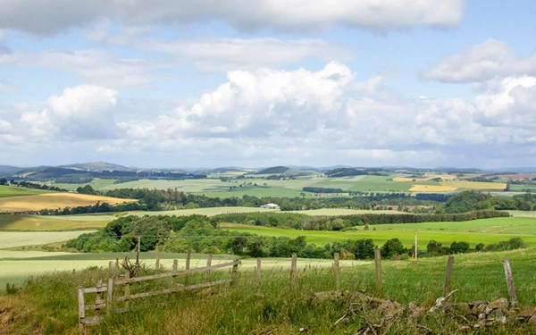 View from Ladeddie Hill on the Fife Pilgrim Way