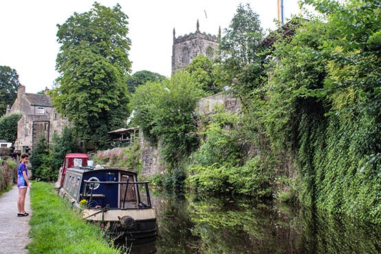 Skipton’s Georgian canal and Holy Trinity Church