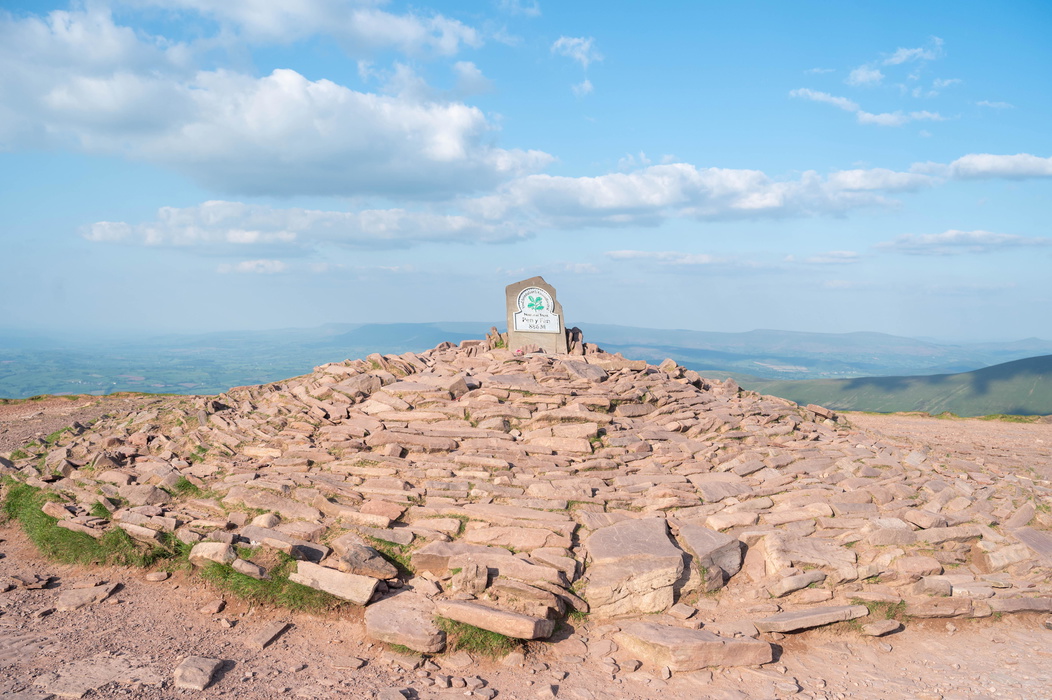 Iron Age cairn on the summit of Pen y Fan