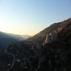 Bsharri catching the last of the sun’s rays