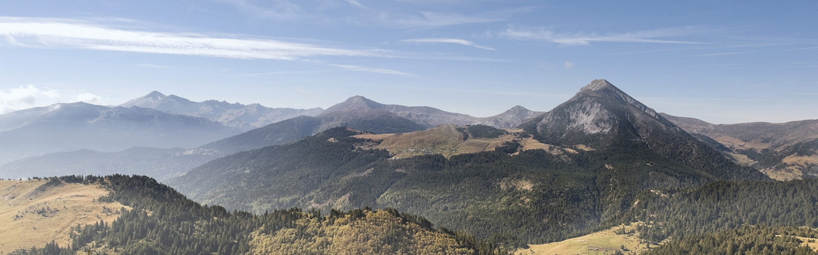 View from the Peaks of the Balkans trail above Milishevc
