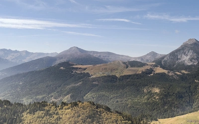 View from the Peaks of the Balkans trail above Milishevc
