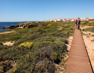 The boardwalk leading towards Porto Covo
