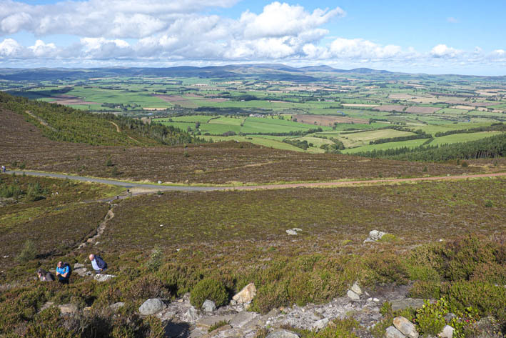 Views back towards the Cheviot Hills
