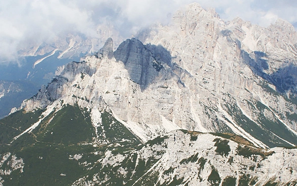 Superb views are enjoyed near Forcella de Zita Sud (Alta Via 1)