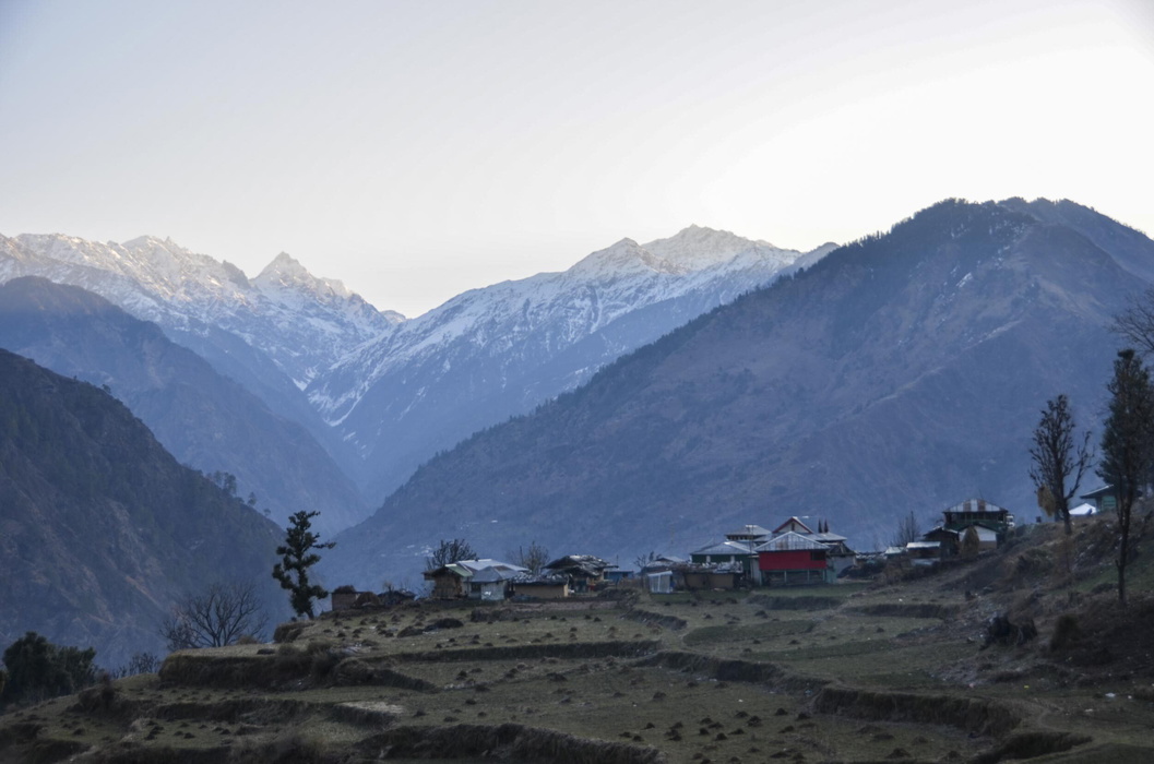 Near Sankri, base town for the trek to Kedarkantha