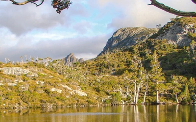 The Wombat Pool at the start of Tasmania's Overland Track