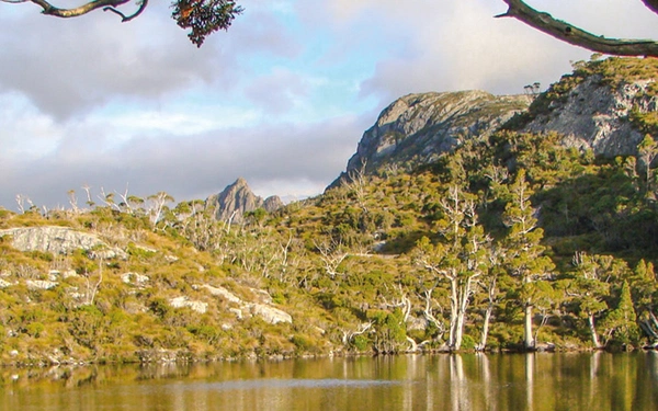 The Wombat Pool at the start of Tasmania's Overland Track