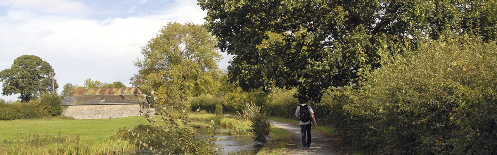 Canalside walking on the way to Welshpool, The Severn Way