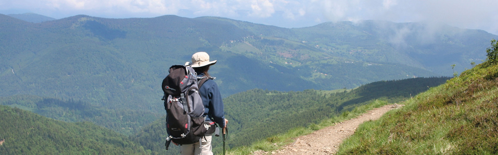Vosges landscape from Grand Ballon, The GR5 Trail