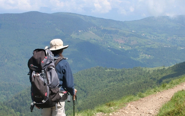 Vosges landscape from Grand Ballon, The GR5 Trail