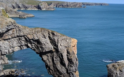 Green Bridge of Wales, on the Pembrokeshire Coast Path