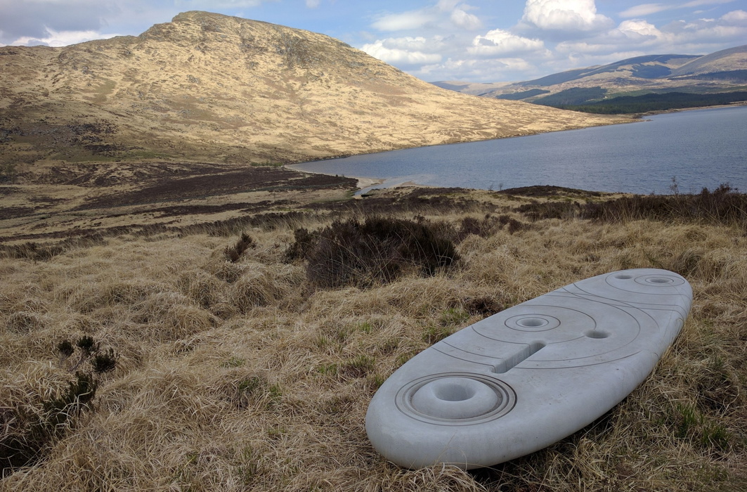 Sculpture in Galloway Forest on the Southern Upland Way