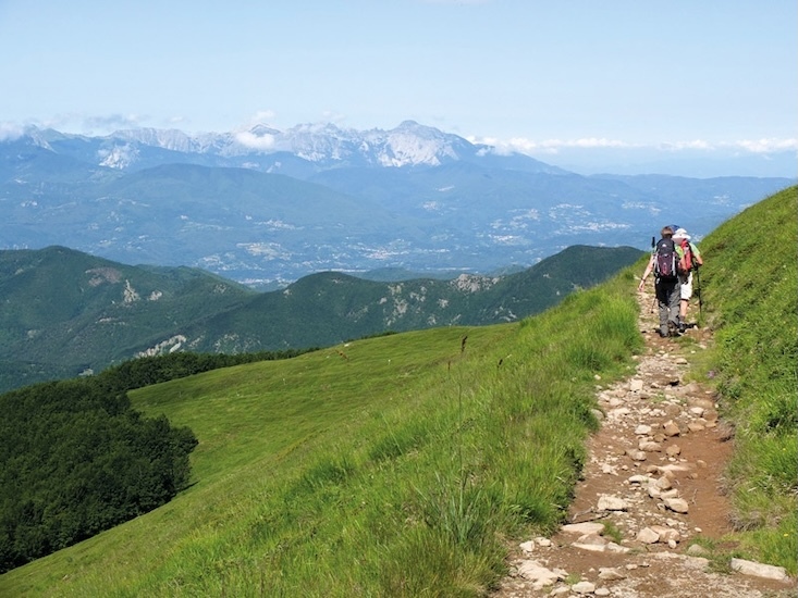 Marvellous views over the Garfagnana to the Alpi Apuane Stage 17